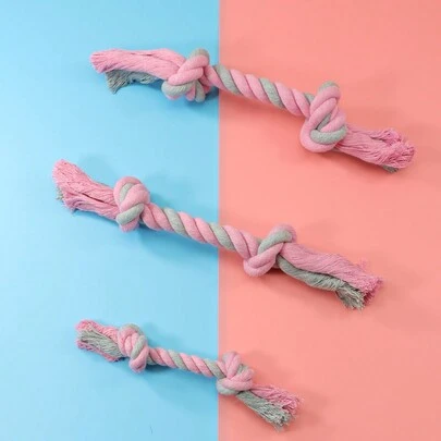 PETSIN Rope And Bone Dog Toy, Bite-Resistant Toy