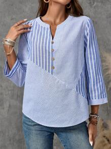 EMERY ROSE Going Out Tops Women Basic Shirt Teacher Fall Clothes Fall Outfits Work Women Clothes Basic Shirt Women's Skirt - Multicolor - View 4