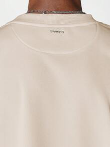 SUMWON Regular Fit Short Sleeve Premium Heavyweight Essential Tee - Khaki - View 8