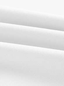 SHEIN MOD Ladies' Simple Style Knitted Solid Color Spaghetti Strap Backless Dress With Gentle Elegant,White Graduation Dress