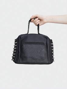 ROMWE Dark Gothic Handbag Skull Shoulder Bag
