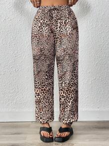 Chiquease Women's Leopard Print Pattern Leggings, Fall - Multicolor - View 4