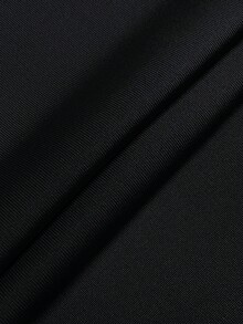 Plus Size Women's Solid Color Minimalist Sleeveless Set, Everyday Casual - Black - View 5