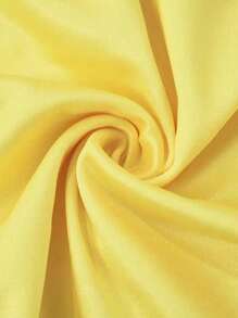 SHEIN EZwear Áo ống thời trang in kỹ thuật số khối màu dành cho nữ - Màu vàng - Xem 3