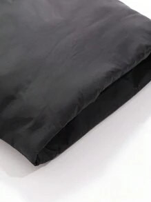 DAZY 设计款抽绳短款女士连帽夹克 冬季女士外套 - 黑色 - 查看 11