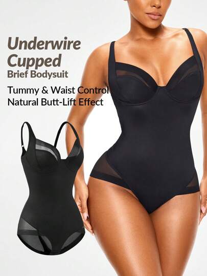 Shapelle Forme Body reductor para mujer con tirantes minimalistas y unicolor