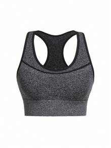 SHEIN Sport Studio 3 pezzi Top sportivi a coste, maglie aderenti, canotte da allenamento