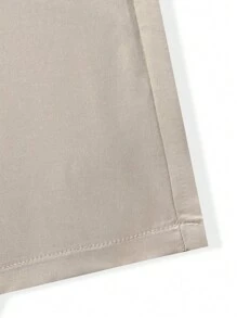 Manfinity Hypemode Pantalones cortos de hombre de ajuste holgado con bolsillos oblicuos y cintura con cordón