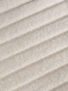 Celure Plus Solid V Neck Ribbed Knit Bodycon Dress Maxi Women Outfit - Apricot - View 5