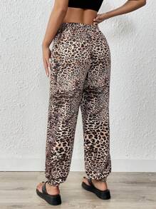 Chiquease Women's Leopard Print Pattern Leggings, Fall - Multicolor - View 2