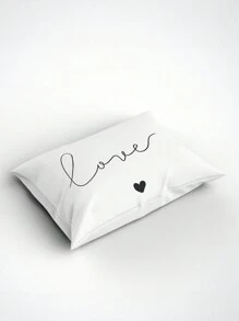 1 件 100% 涤纶信封枕套，带字母印花，无填充物 - 彩色 - 查看 3