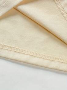 Manfinity Dauomo Bộ áo thun ngắn tay cổ tròn in khẩu hiệu mùa hè có dây rút và quần short thắt lưng dành cho nam - Nhiều màu - Xem 5