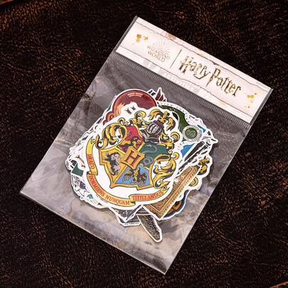 HARRY POTTER X SHEIN 87 ชิ้น ชุดสติกเกอร์ลายป้ายและตัวอักษร,ของขวัญ,กลับไปโรงเรียน