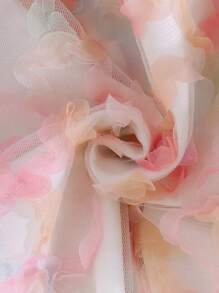 SHEIN Áo khoác phía trước có nút in toàn bộ cho các cô gái trẻ - trắng - Xem 7