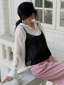 DAZY Solid Cami Top Without Blouse