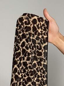 EgrlEra 春夏季時尚雪紡豹紋長袖襯衫 - 棕色 - 查看 7