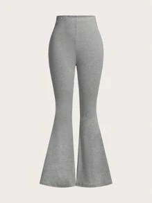 SHEIN Girlism Tween Mädchen Kaufe 1 und erhalte 2 kostenlos, 3 Stücke Set aus einfarbigen ausgestellten Hosen, lässig und vielseitig, multifunktionales Set für Tween Mädchen, Herbst, Winter, Preppy-Stil, Schulanfang