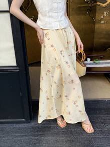 EastFlair 簡約新中式印花裙 - 彩色 - 查看 5