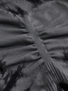 SHEIN Sport Studio Tie Dye Wideband Waist Sports Shorts