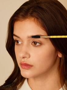 HARRY POTTER X SHEIN 4pcs/Set Hogwarts Harrypotter Badge And Letter Print Eye Makeup Brush Set, For Gift