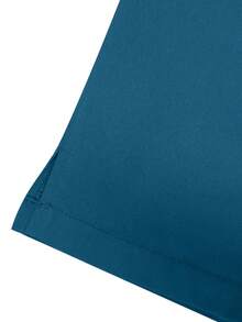 cimmuovere Solid Color Half-Zipper Short Sleeve Top With Pockets And Long Pants Scrubs  Uniform Set - Teal Blue - View 6