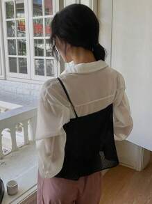 DAZY Solid Cami Top Without Blouse