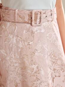MOTF Classy CLASSY FLORAL JACQUARD A LINE SKIRT