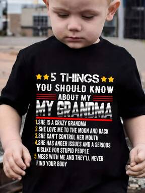 Baby Boy Casual Simple Letter Slogan Print Short Sleeve T-Shirt, Summer