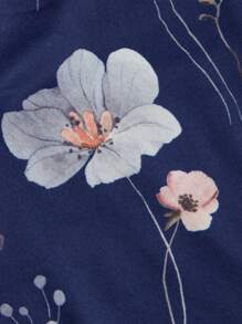 Chiquease 夏威夷風格休閒海灘假期花卉印花斜頸吊帶背心