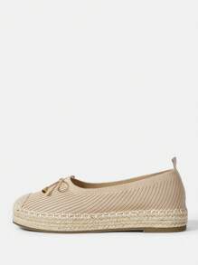 Styleloop 女士纯色简约日常编织平底鞋波西米亚风复古乡村风法式鞋