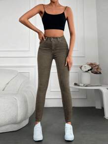 Jean Skinny Taille Haute
