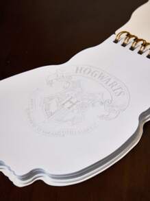 HARRY POTTER X SHEIN 1 Pc Owl Pattern Notebook, Suitable For Men, Women, Students Gifts,Back To School - White - View 3