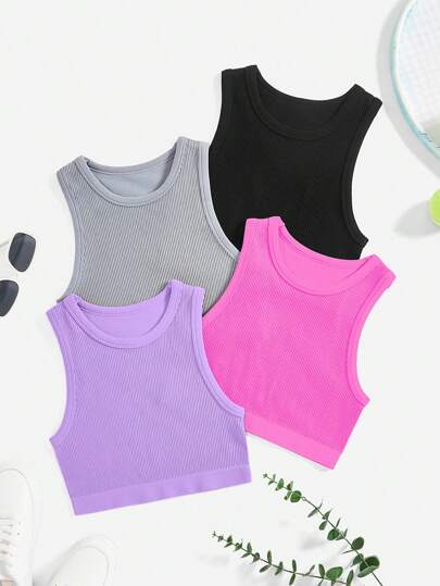 Easithlete 字母图案垂袖运动背心健身背心