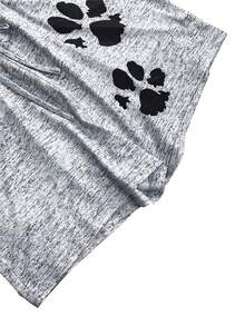 新款春夏漸層運動風街頭風格女短褲，歐美時尚 - 淺灰色 - 查看 4