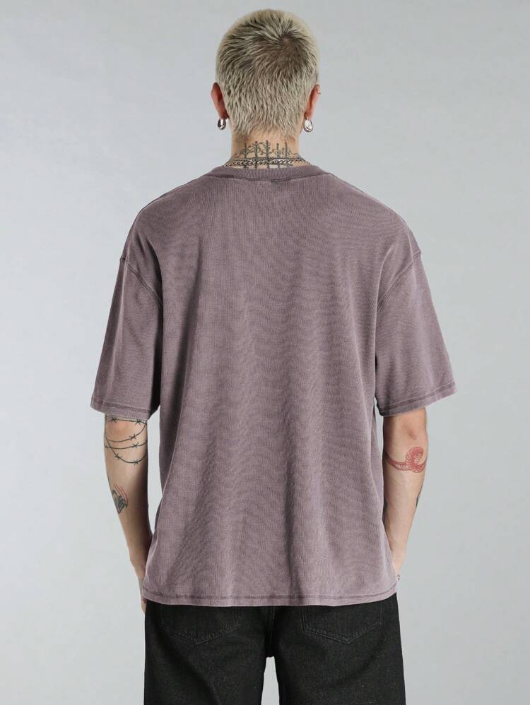 Knitted Casual Men Short-Sleeved T-Shirt