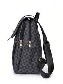 Élégant sac à dos en PU vintage à motif floral pour femmes, grande capacité, décontracté et adapté pour le travail, les rendez-vous, l'école et les voyages. Cadeau parfait pour les fêtes et les réunions