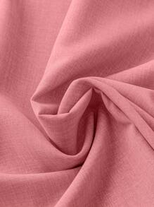 EMERY ROSE Plus Size Women's Solid Color Simple Daily Wear Shirt