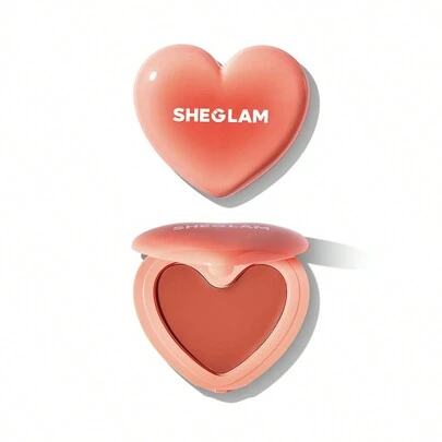 SHEGLAM Playing Cupid Cream Blush-Devotion 7 色多用途橙色心形腮紅霜，適用於嘴唇和臉頰，高度著色，不褪色，緞面唇膏，不油膩，可混合面部彩妝 品牌 美容 化妝 化妝品 適合女性與女孩 完美搭配夏季春季 Y2K 時尚 流行 生日 母親節禮物 假期 派對準備就緒 最佳顏色