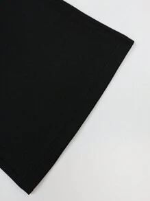 SHEIN EZwear Pantalones de estampado de leopardo de talla grande con pierna acampanada estrecha