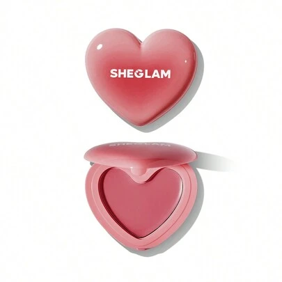 SHEGLAM Playing Cupid Cream Blush-Adorn 7 色多用途玫瑰心形腮紅霜，適用於嘴唇和臉頰，高度著色，不褪色，自然緞面唇膏，不油膩，可混合面部彩妝 品牌 美容 化妝 化妝品 適合女性與女孩 完美搭配夏季春季 Y2K 時尚 流行 生日 母親節禮物 假期 派對準備就緒 最佳顏色