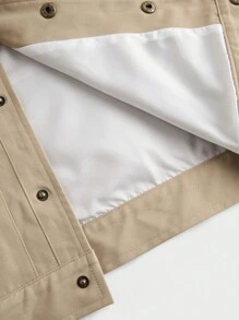 Manfinity Homme Men's Solid Color Simple Daily Jacket