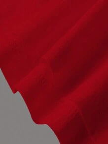 Maweii 大尺碼女士對比色簡約日常短袖T恤和短褲套裝 - 彩色 - 查看 3