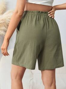 SHEIN Maternity Party Pants - Grey - View 2