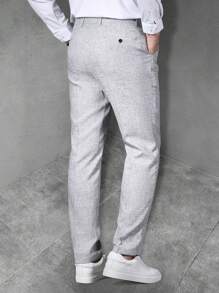 Manfinity Mode 男士商务多口袋前扣西装长裤