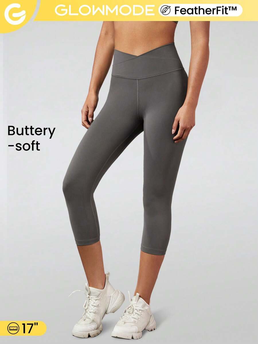 GLOWMODE 17" Featherfit™ 交叉可愛七分褲襪