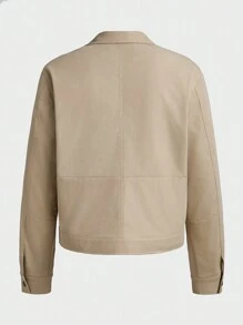 Manfinity Homme Men's Solid Color Simple Daily Jacket