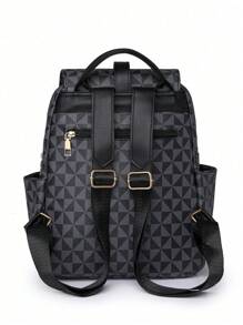 Élégant sac à dos en PU vintage à motif floral pour femmes, grande capacité, décontracté et adapté pour le travail, les rendez-vous, l'école et les voyages. Cadeau parfait pour les fêtes et les réunions