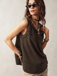 Bohemela Women's Vacation Tank Top - Black - View 1