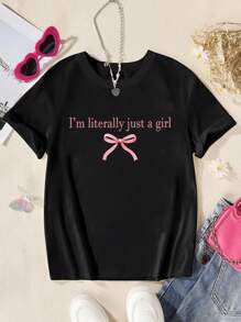 Camiseta cómoda de uso diario para el hogar, ajuste holgado, para adolescentes, todo a juego