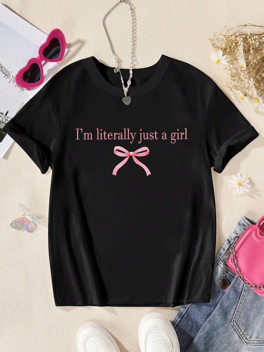Camiseta cómoda de uso diario para el hogar, ajuste holgado, para adolescentes, todo a juego